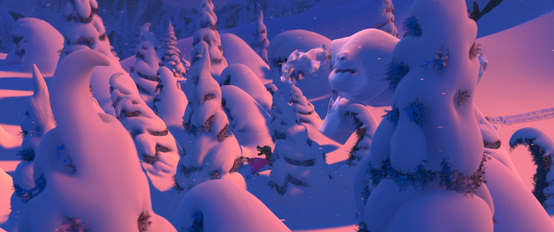 Snow covered trees Modeling