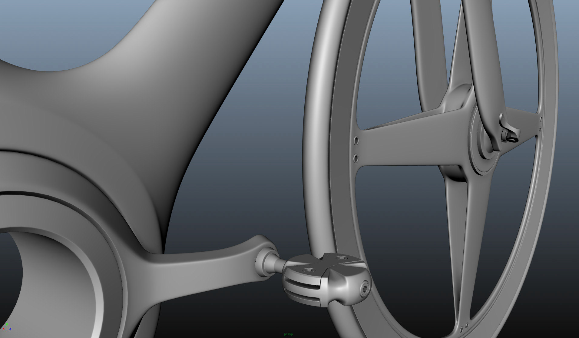 Futuristic Road Bike Modeling