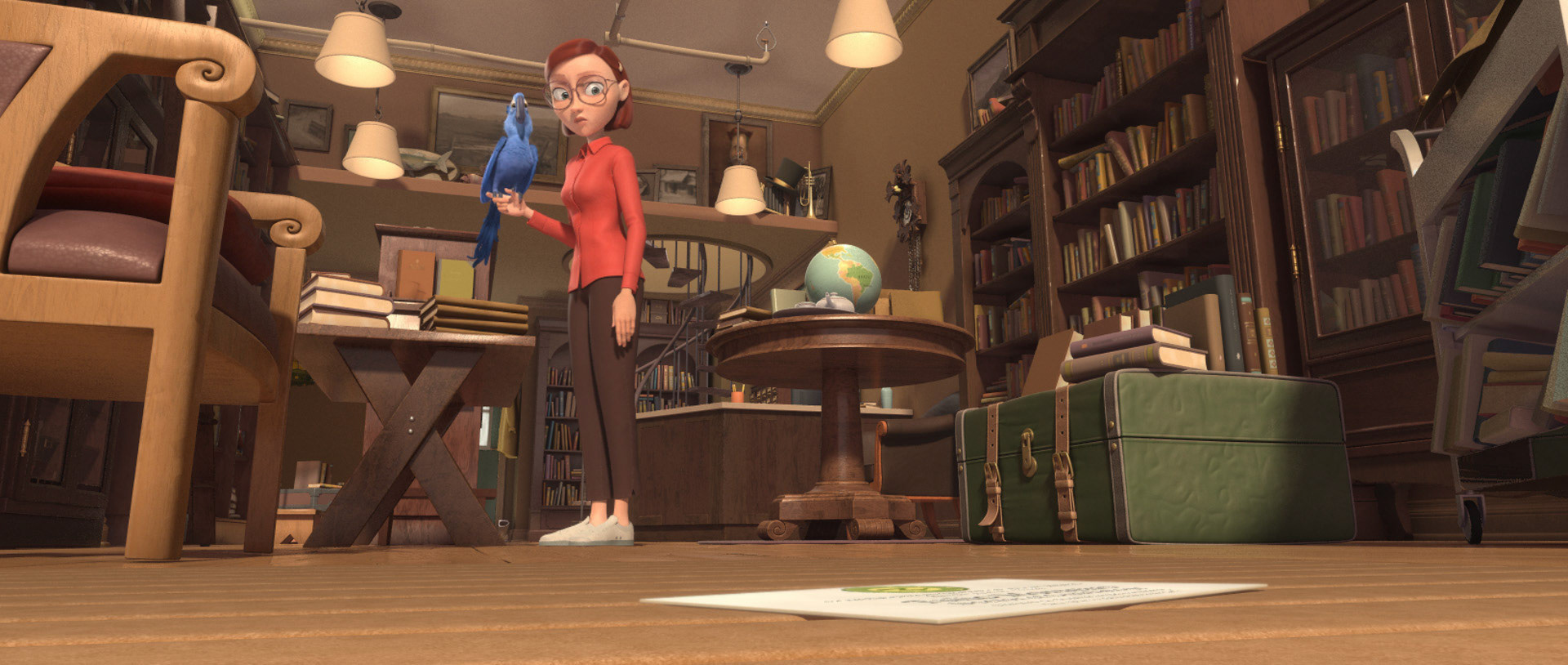 Screenshot from the movie with modeled props