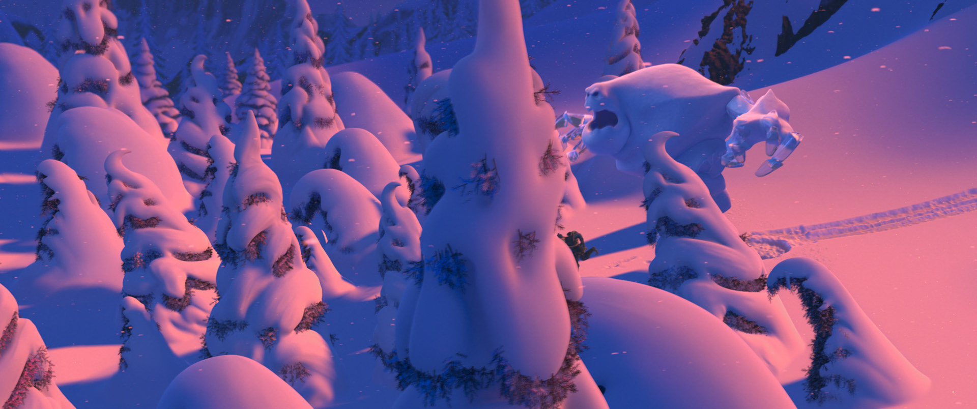 Snow covered trees Modeling