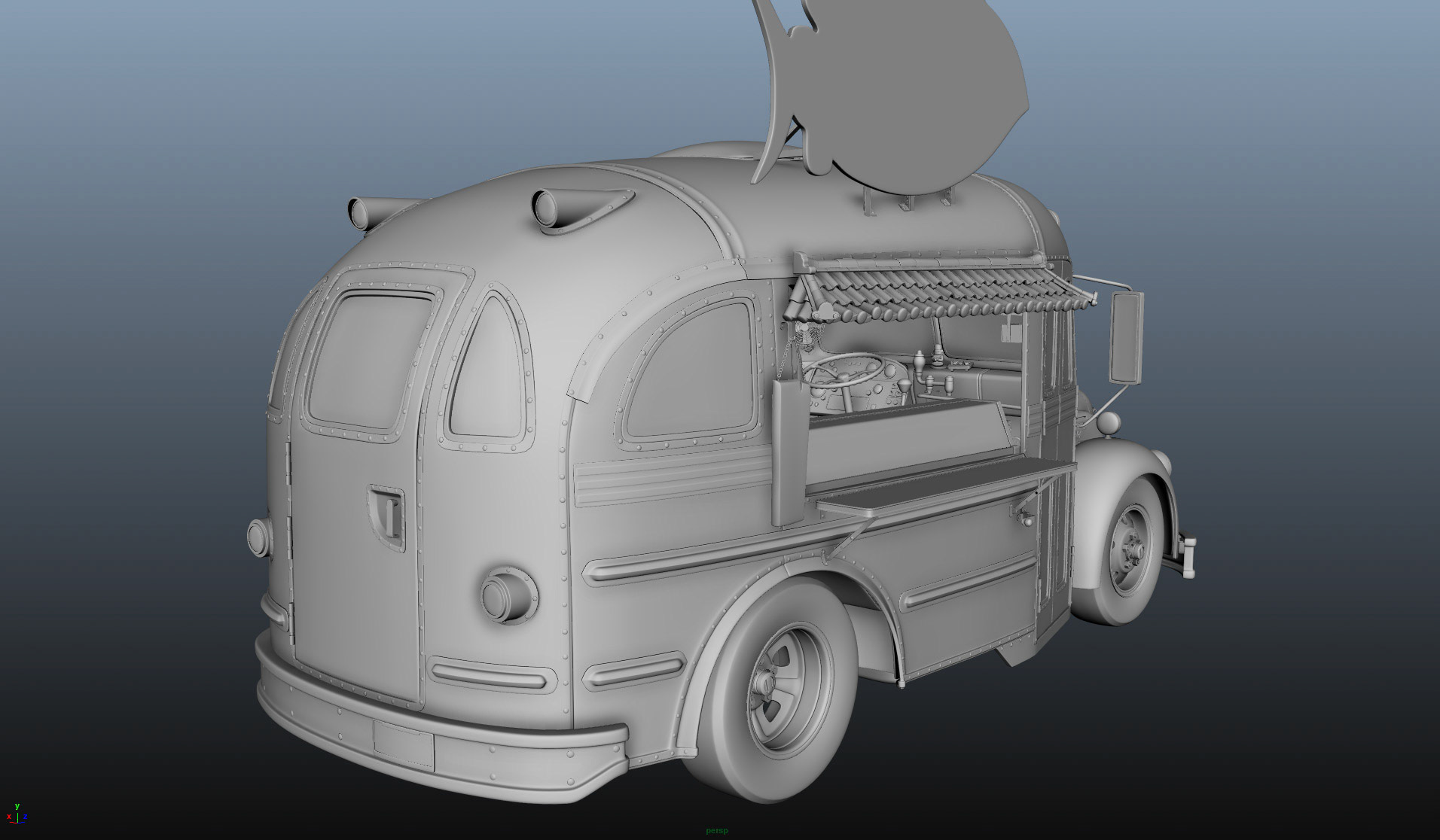 Food Truck Modeling (Used in tv show "BAYMAX!")