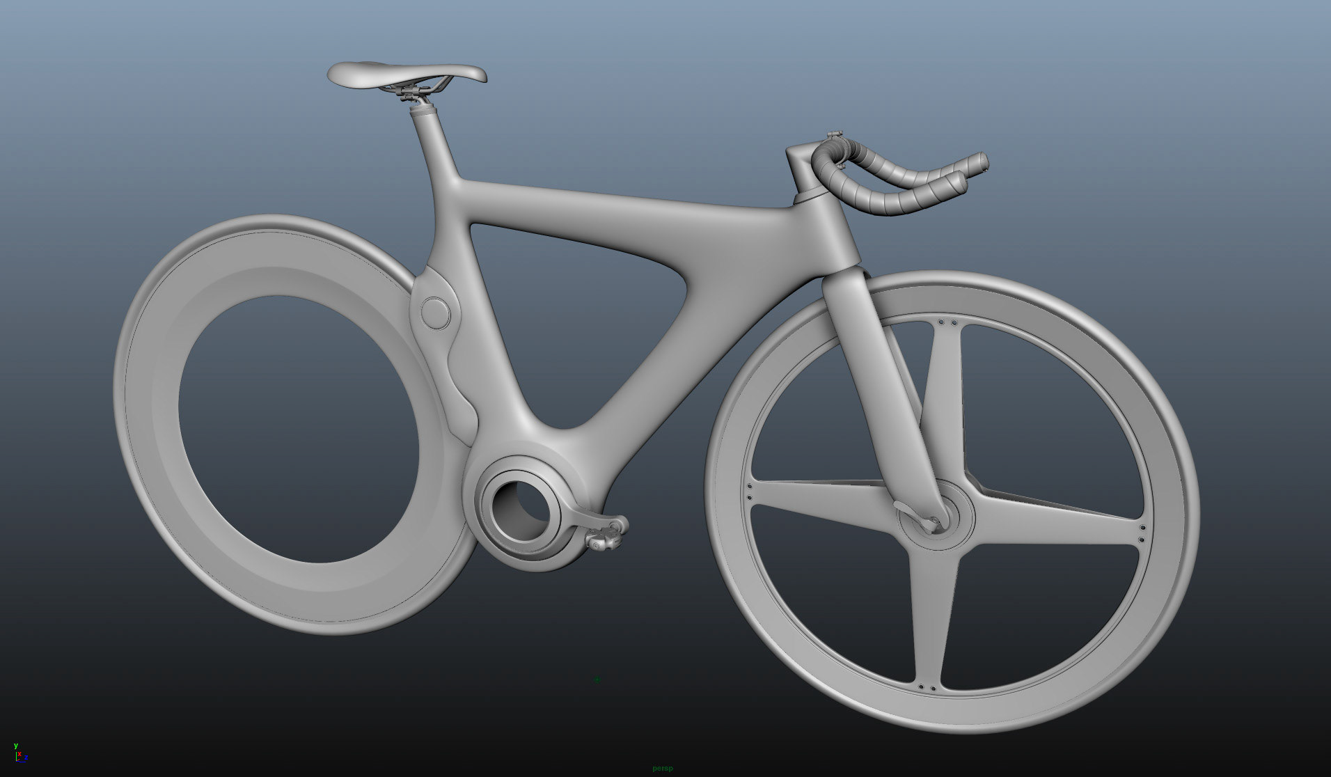 Futuristic Road Bike Modeling