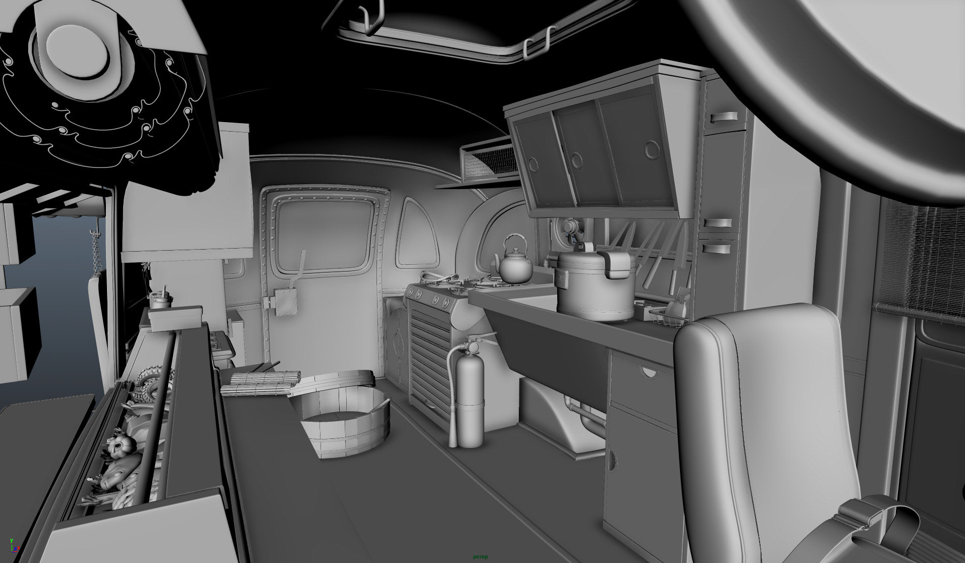 Food Truck Modeling (Used in tv show "BAYMAX!")