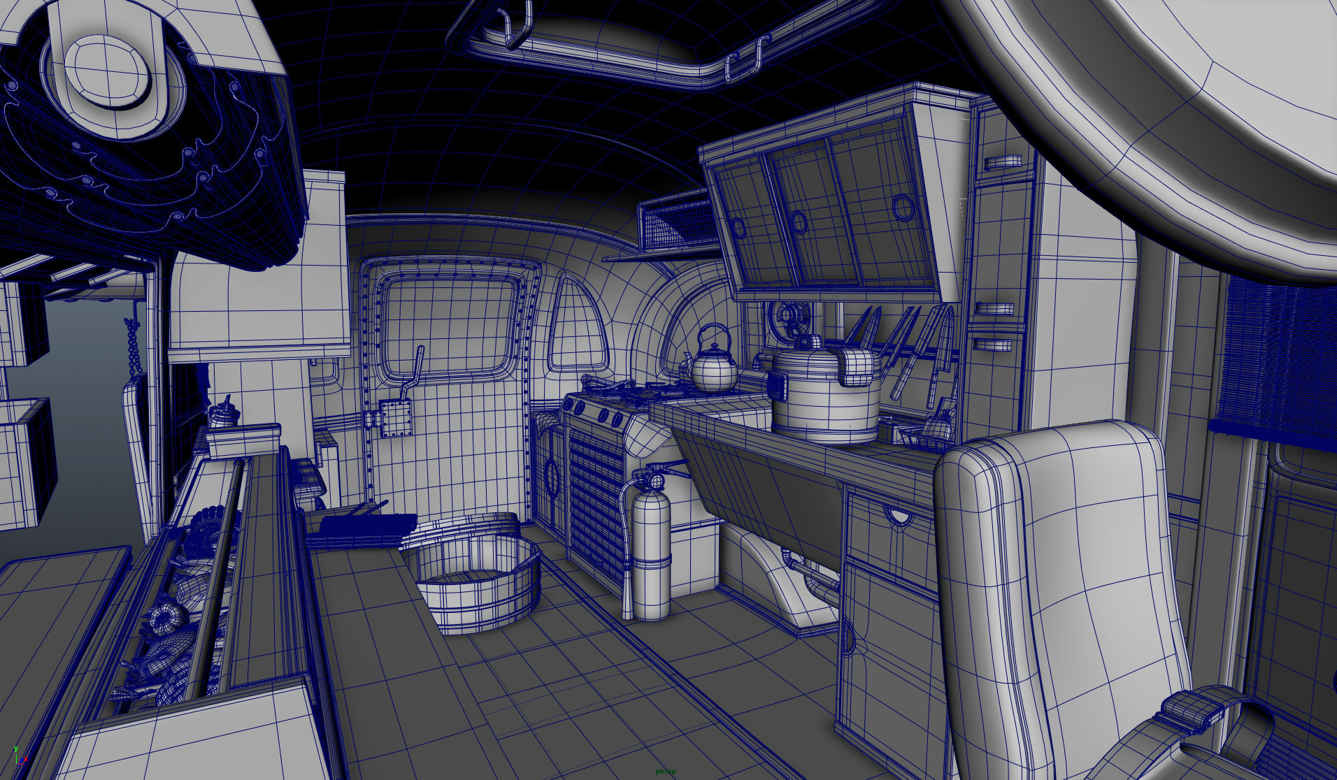 Food Truck Modeling (Used in tv show "BAYMAX!")