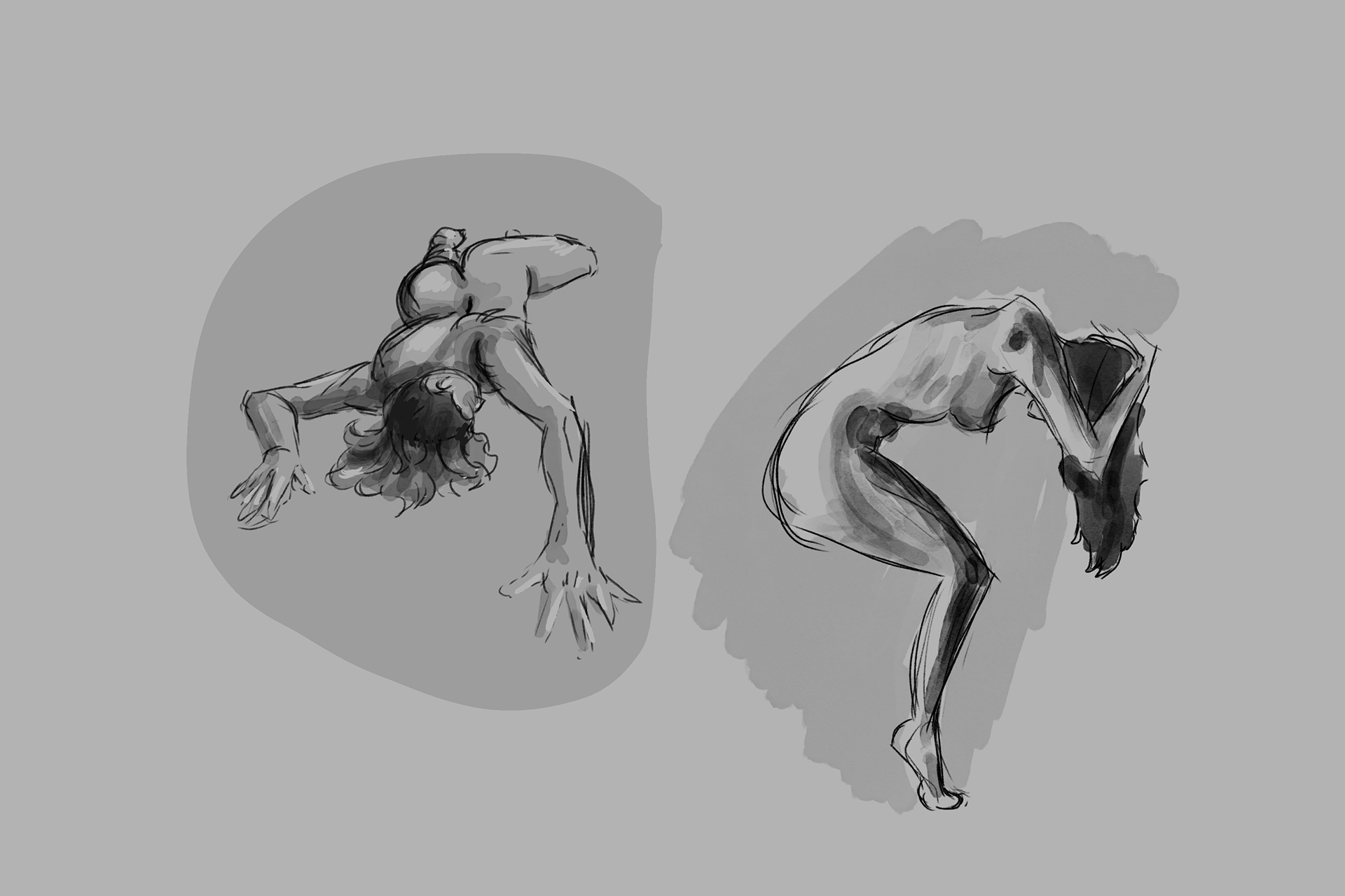 Figure drawing - Value studies
