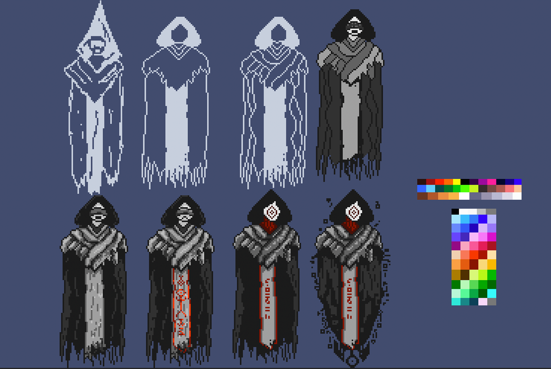 Pixelated Villain Character