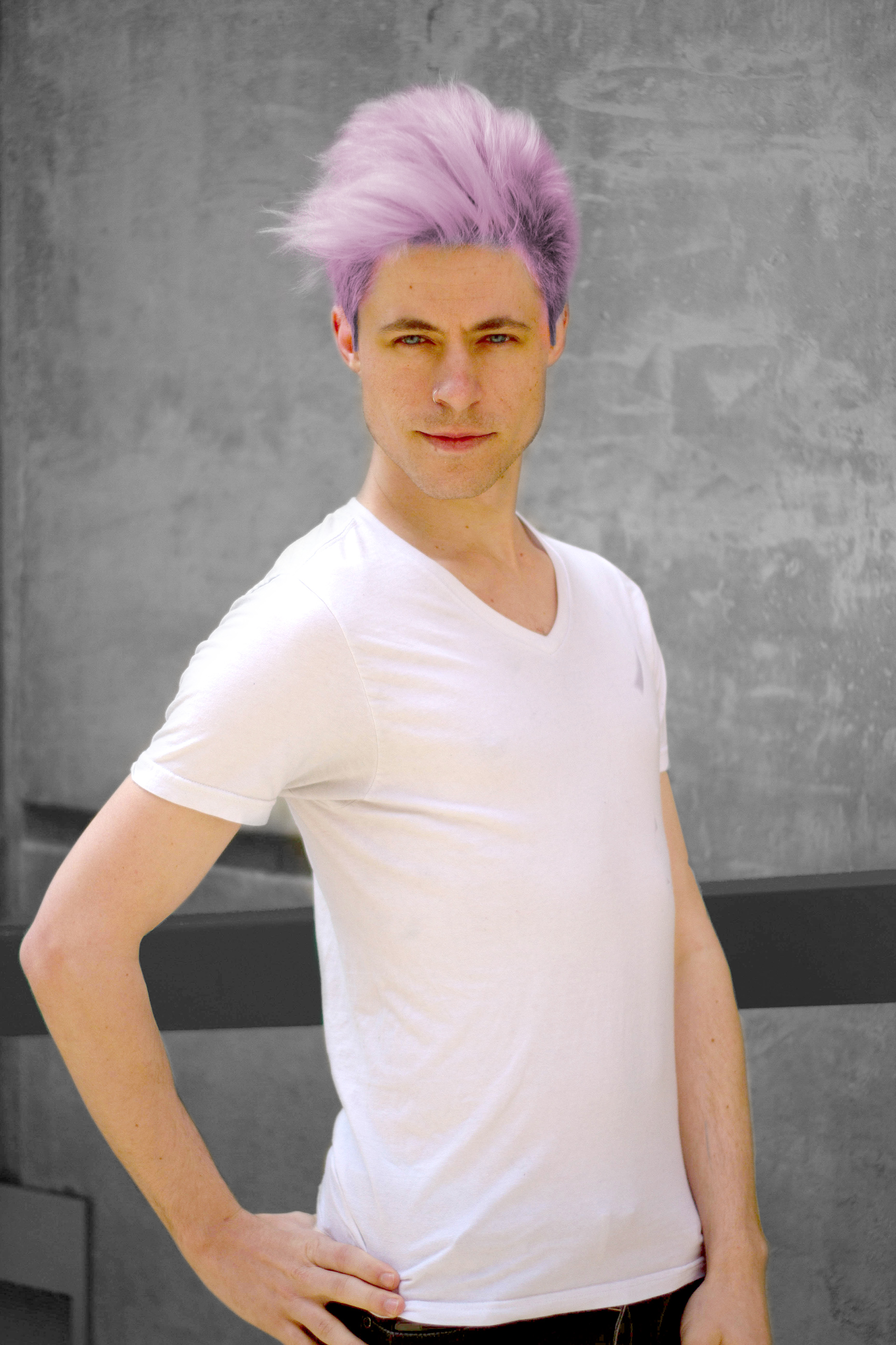 white purple hair tumblr