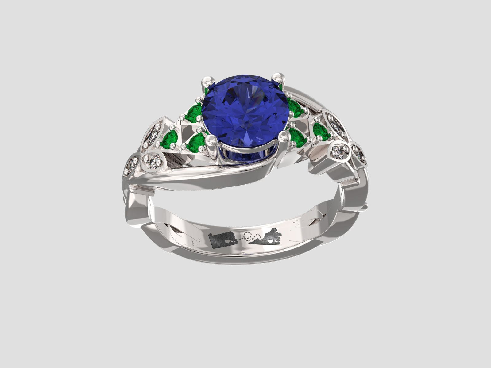 The green emeralds are in the shape of the Triforce from The Legend of Zelda game series! Yes, we are nerdy and embrace it (subtly though)!