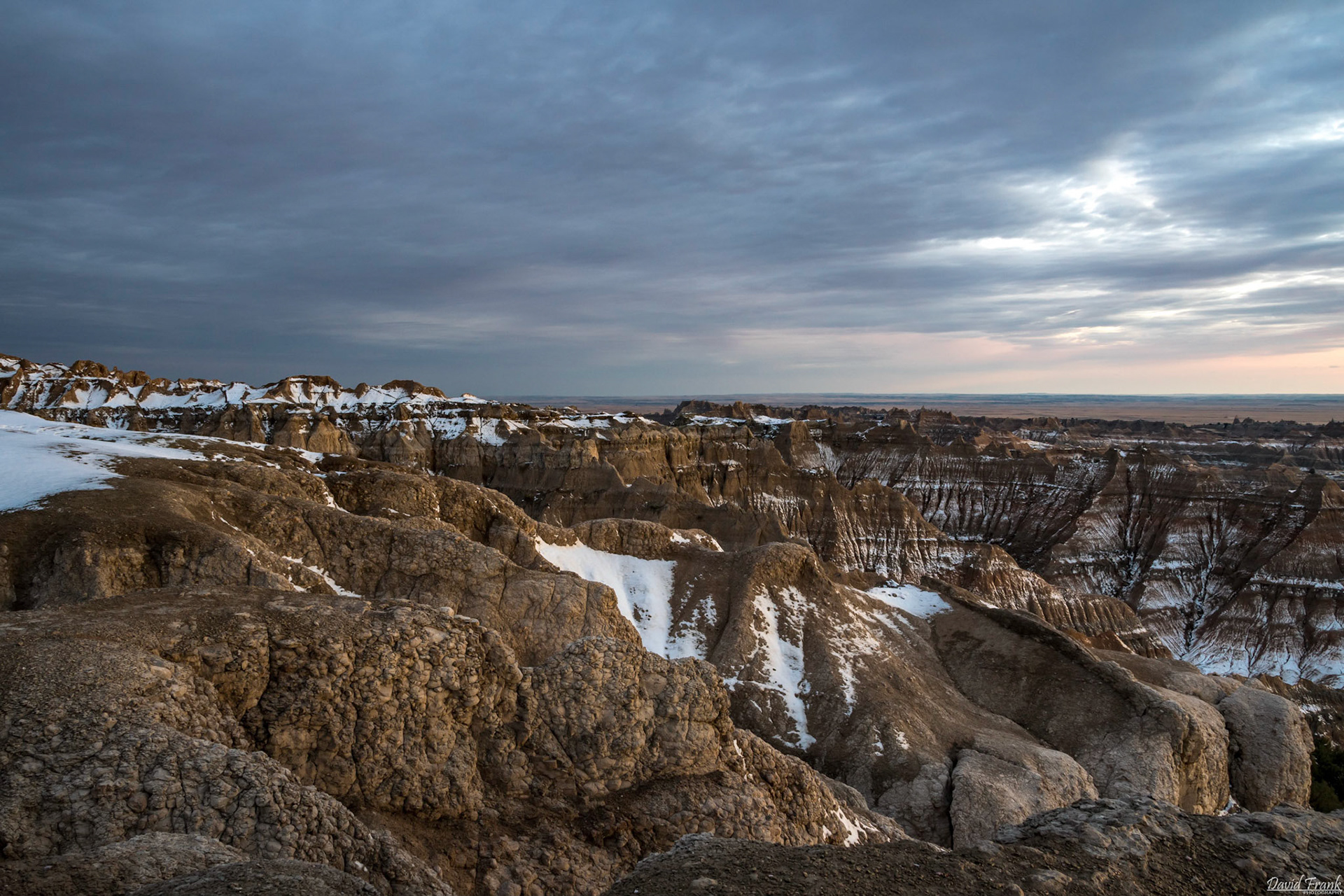 Snowcapped peaks of Pinnacles