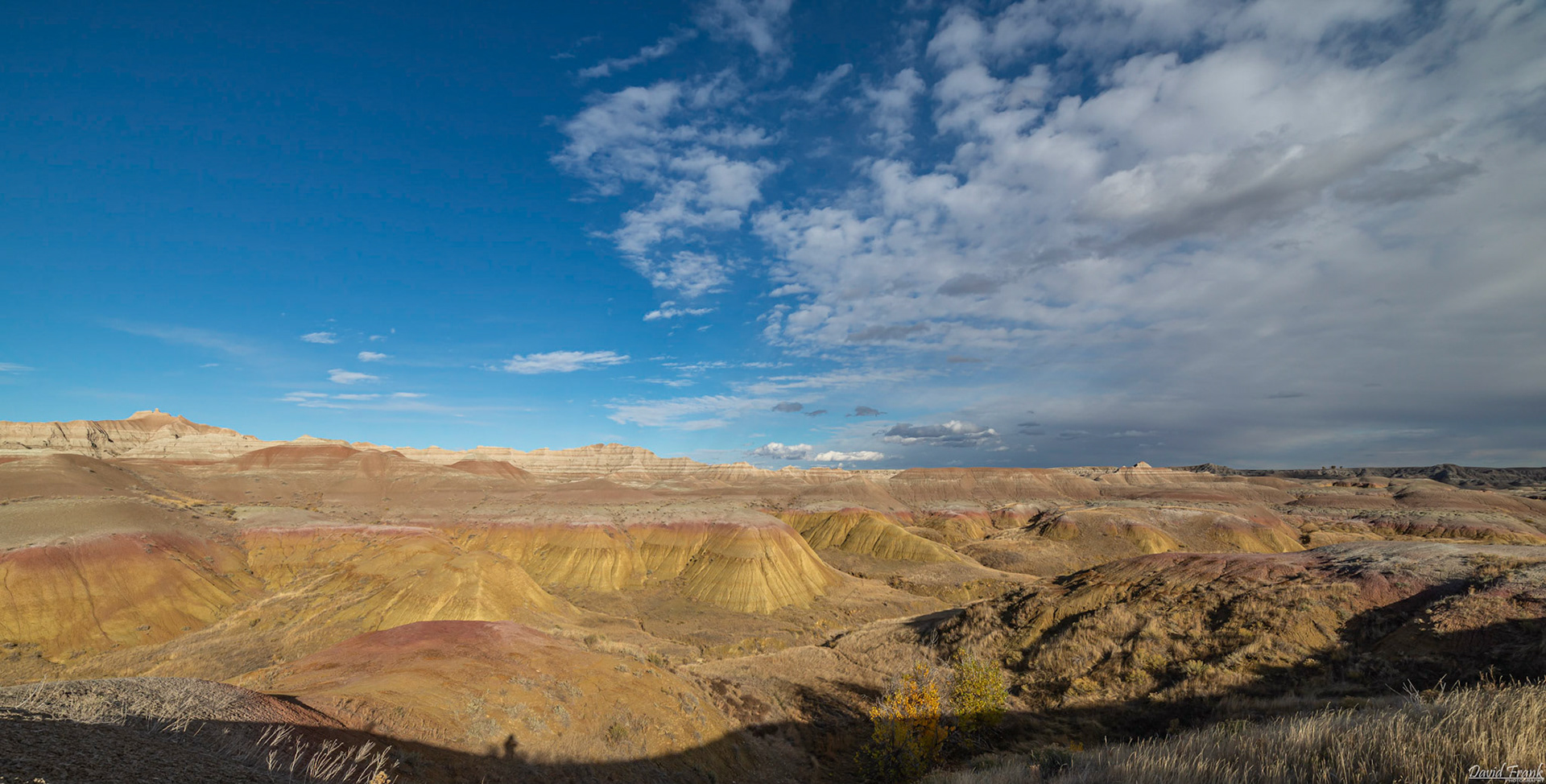 Fish-eye shot of Yellow Mounds