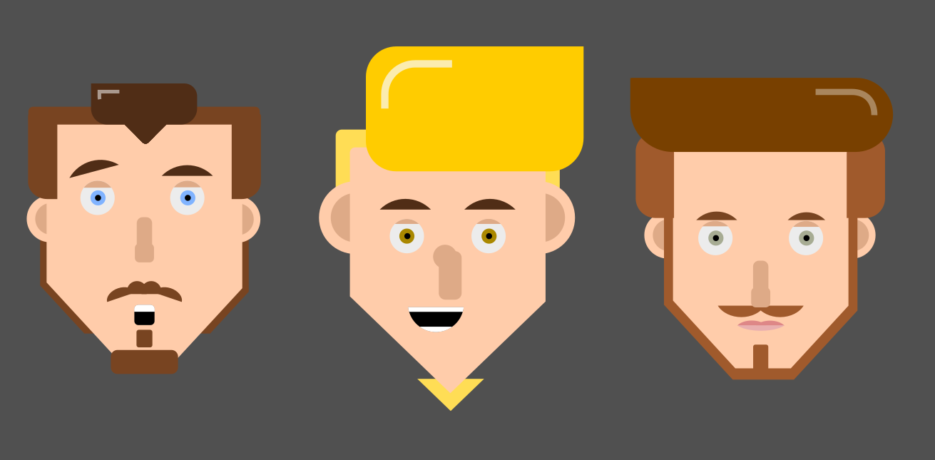 Some head designs of me and a few of my friends