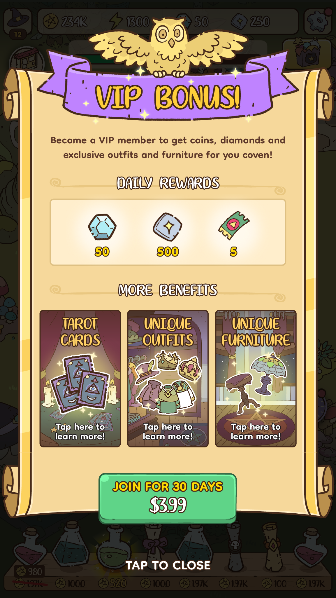 VIP Offer Popup