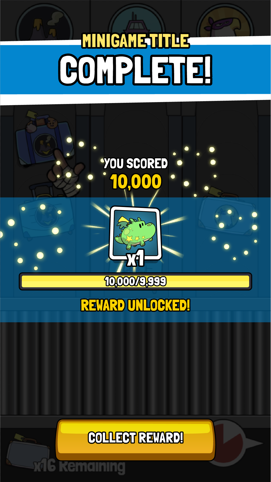 Minigame End Screen