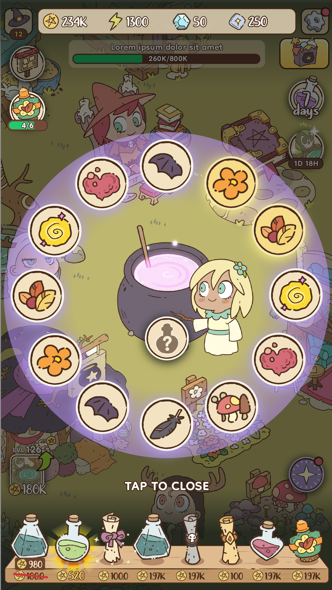 Radial Ingredient View