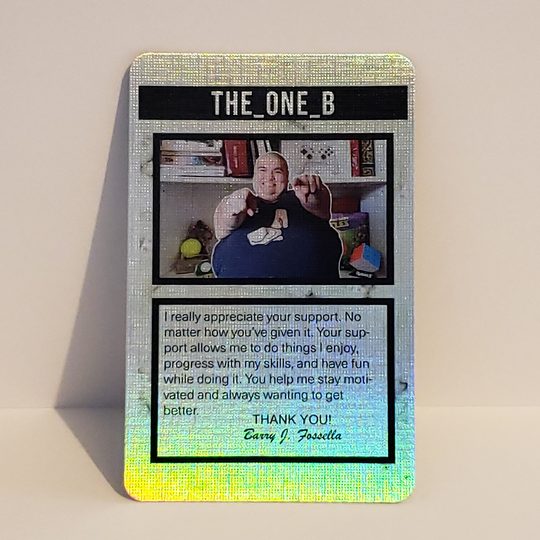 Holographic Thank You Card