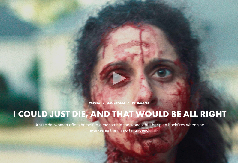 I COULD JUST DIE review on Short of the Week: https://www.shortoftheweek.com/2025/07/17/i-could-just-die-and-that-would-be-all-right/