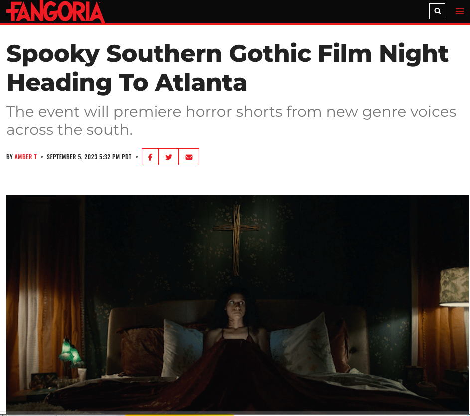 I COULD JUST DIE premiere announcement in Fangoria: https://www.fangoria.com/atlanta-southern-gothic-film-night/