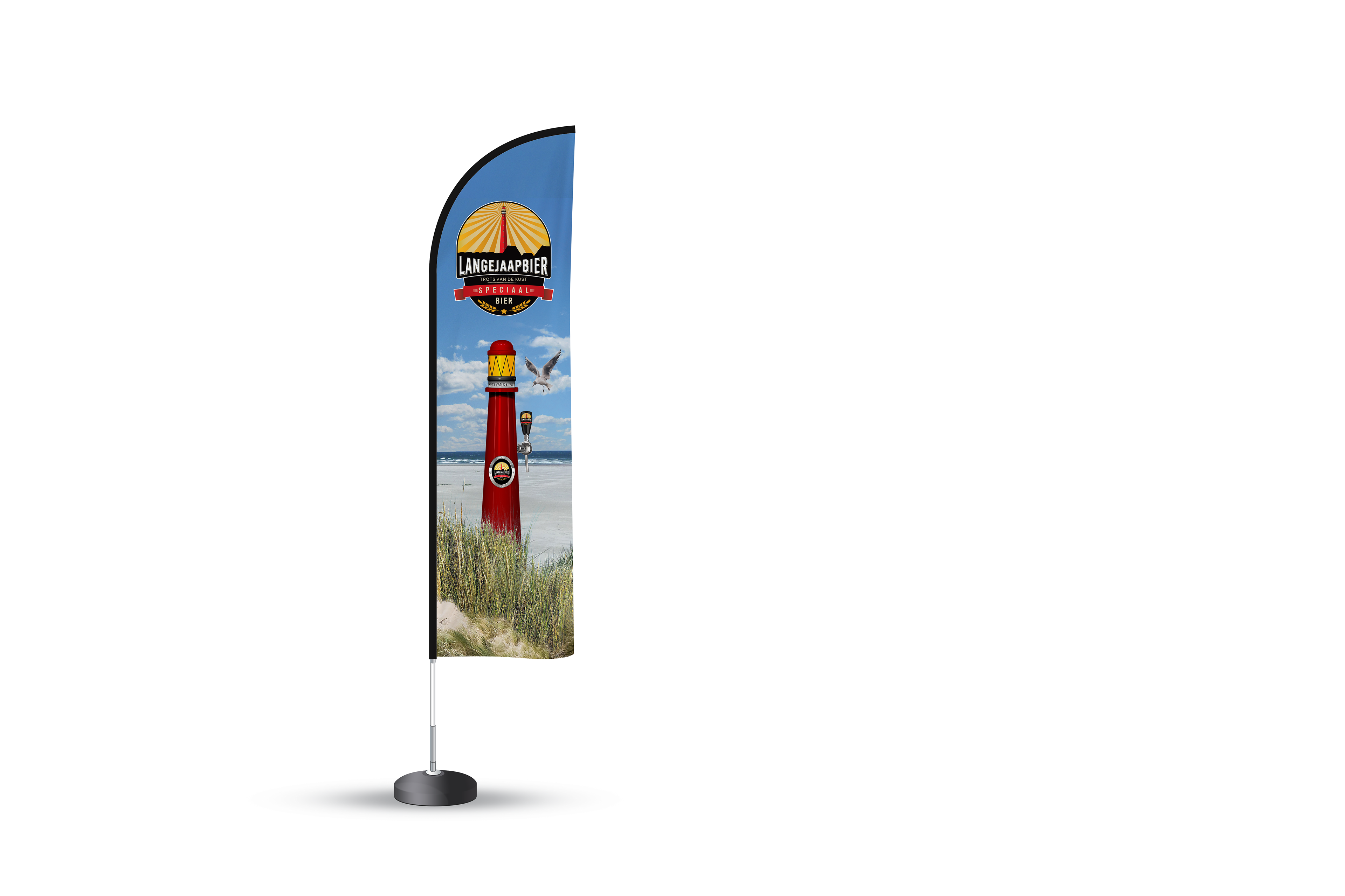Beach flag Lange Jaap bier