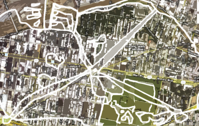 Digital image, FuckingMaps, 2013