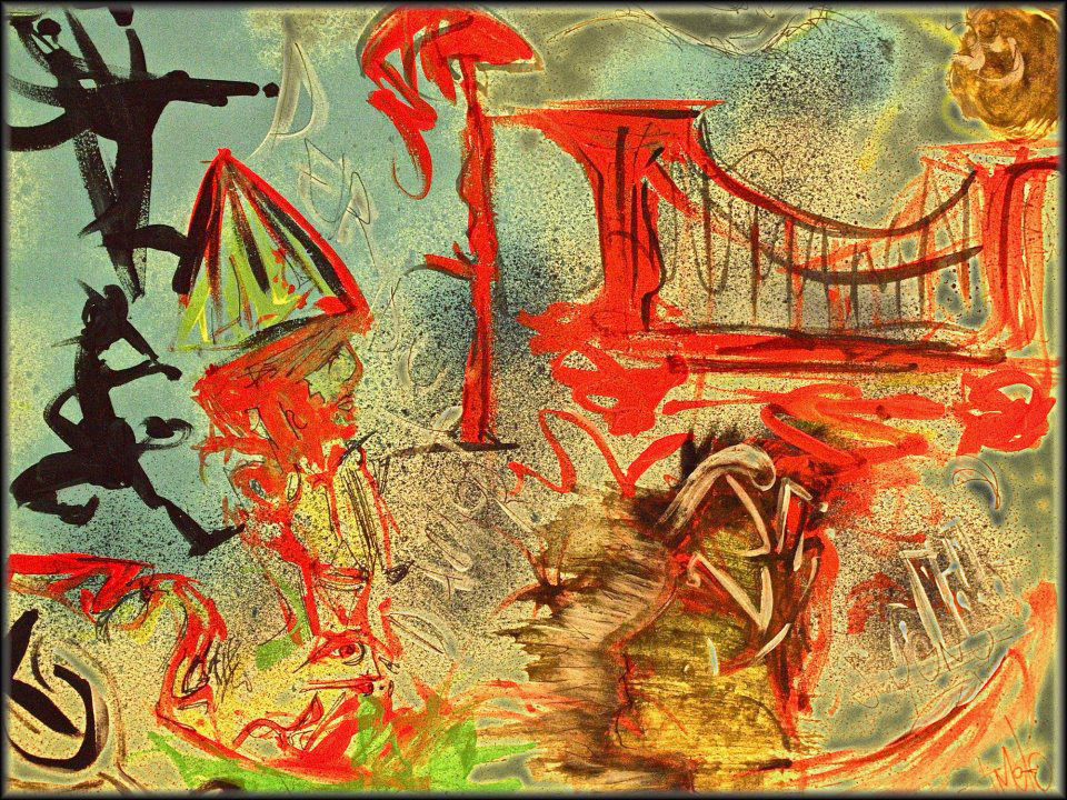 Canvas, BrooklineBridge, Oil 2012