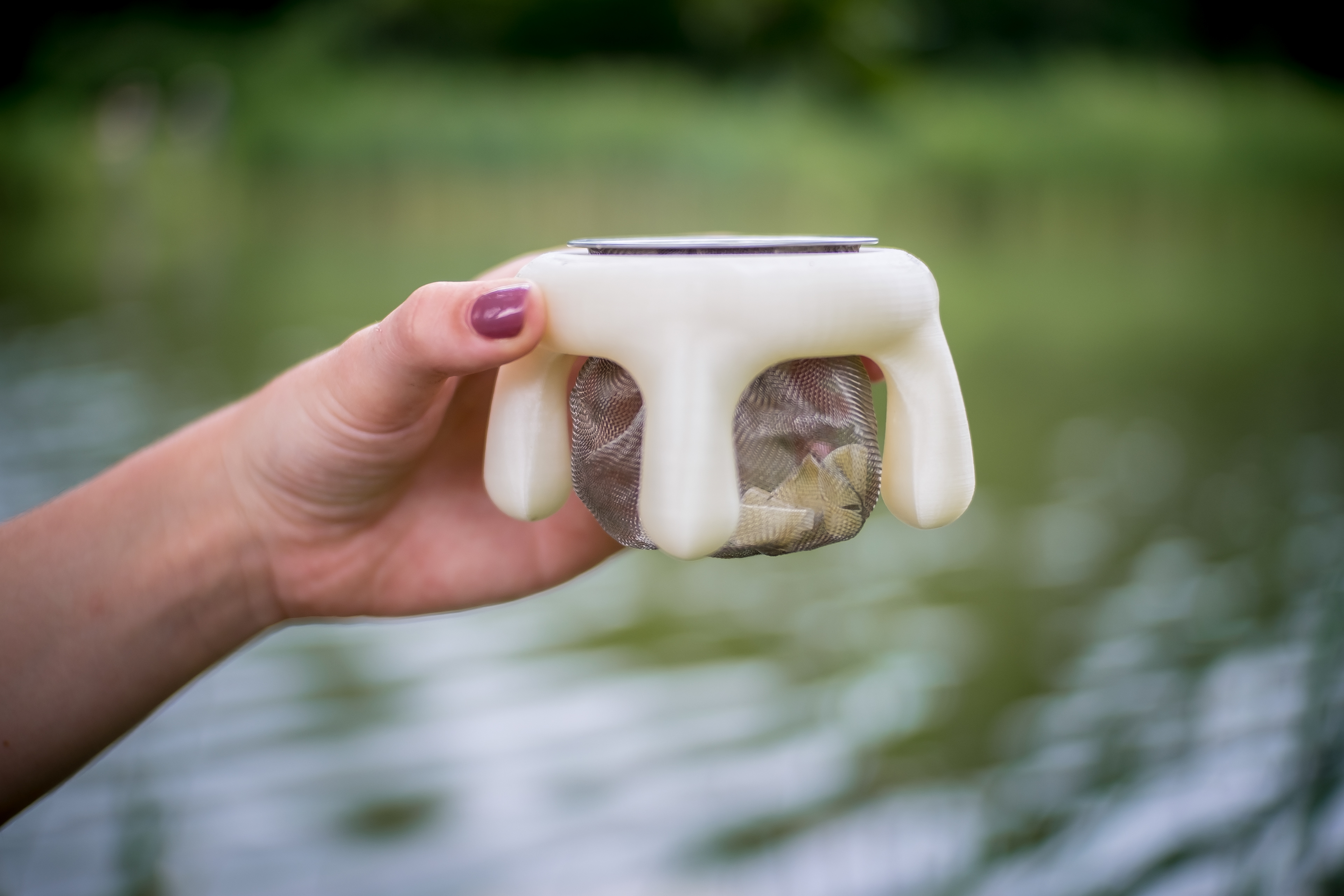 Soap flakes in soap basket