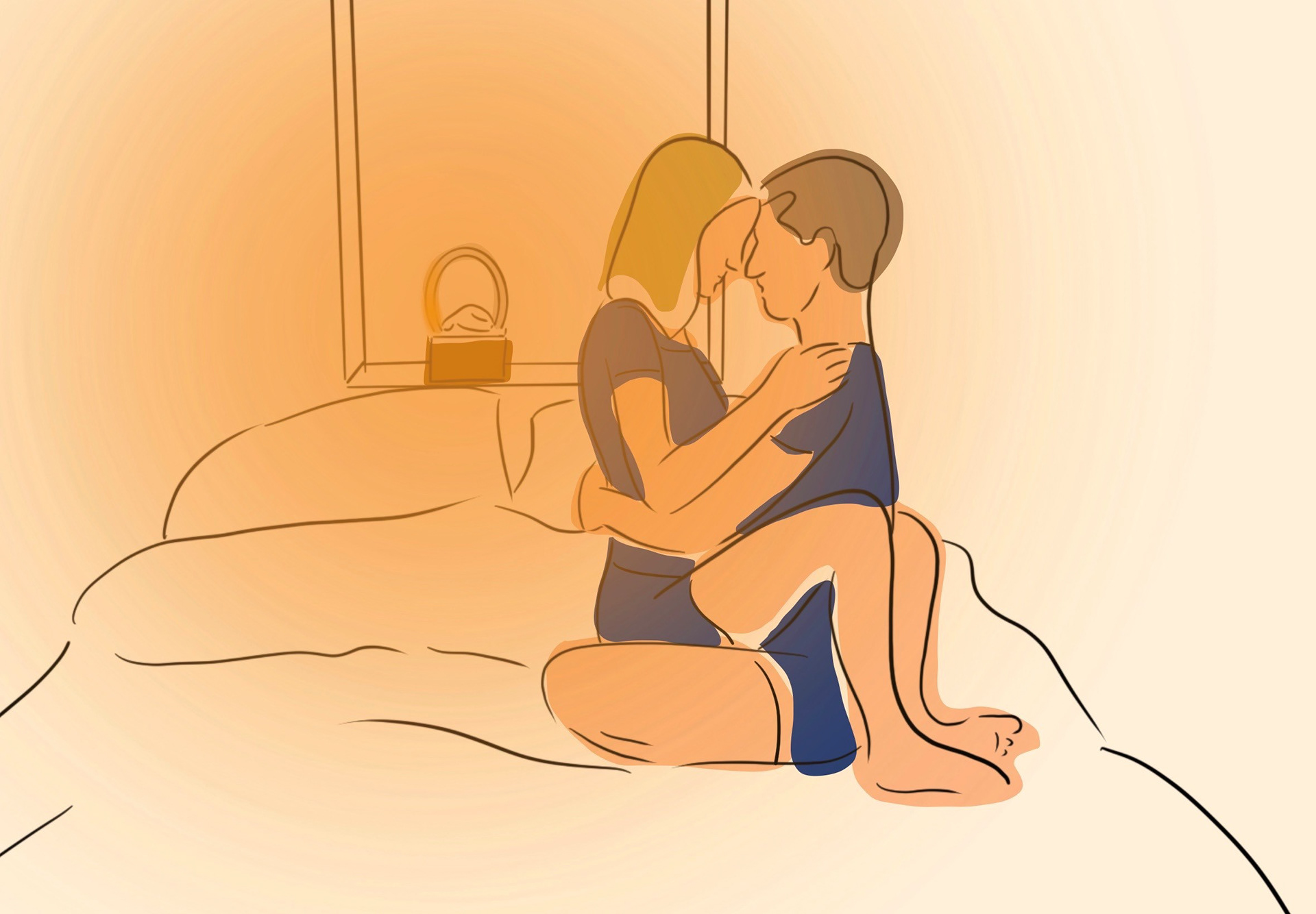 As the Ignite prepares, couple engages in a tantric hug