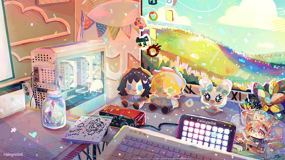 rainymint Starting Soon Screen (Original)