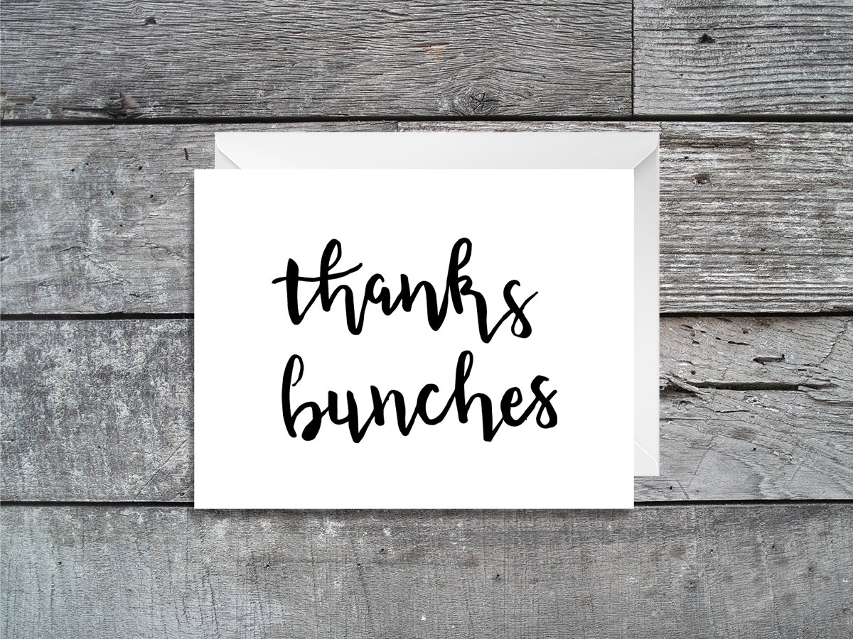 Thanks Bunches
