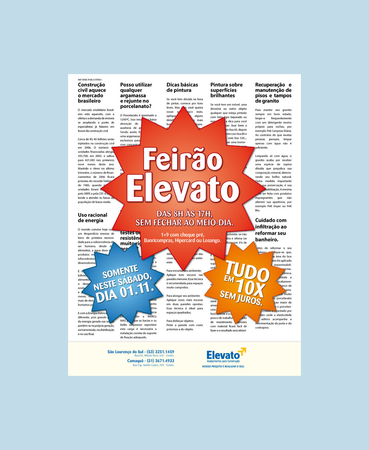 anúncio feirão elevato