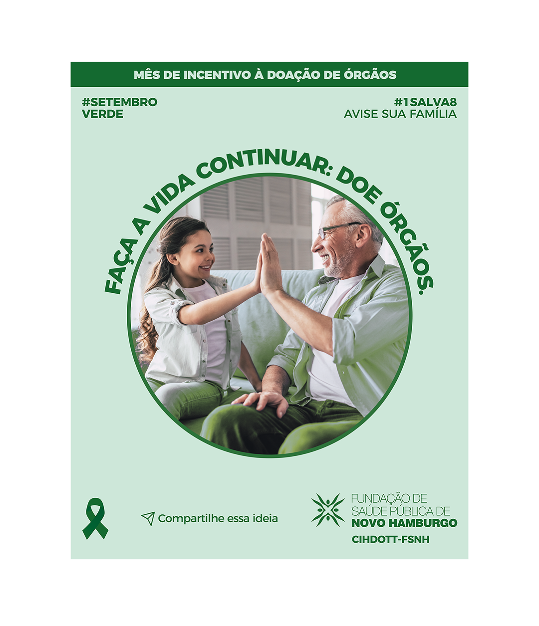 feed mês de incentivo à doação de órgãos