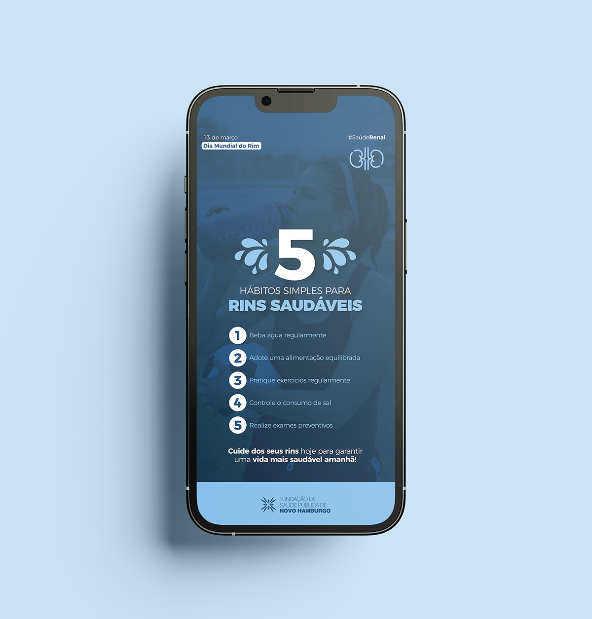 story 5 hábitos simples para rins saudáveis