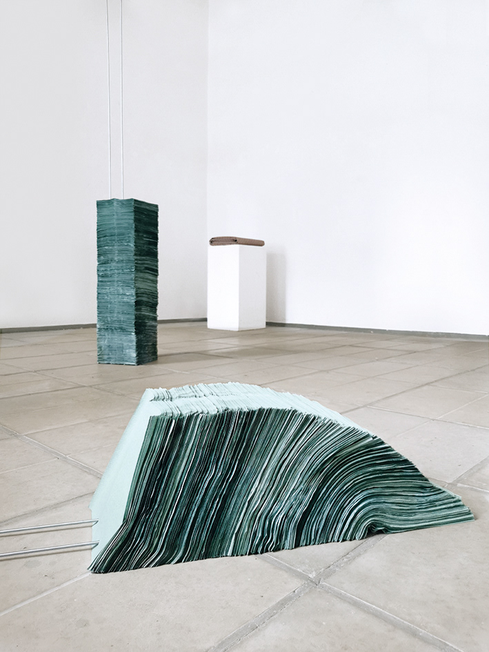 Tuch Ausstellung zum Arbeitsaufenthalt im Kunstverein Frankfurt/Oder 2021, DE