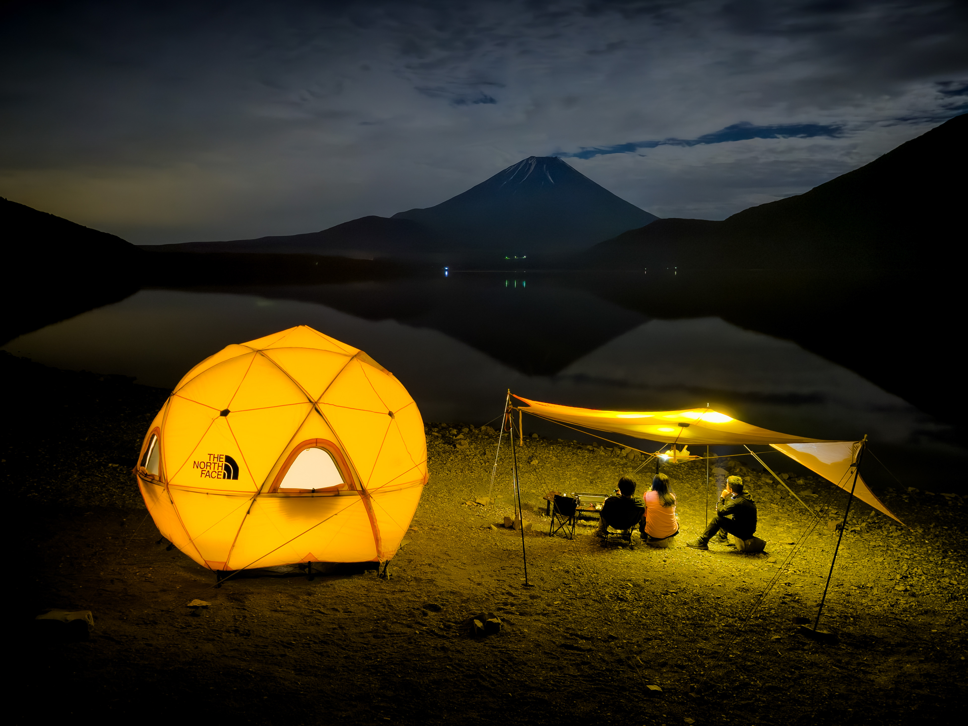 Camping at Lake Motosu