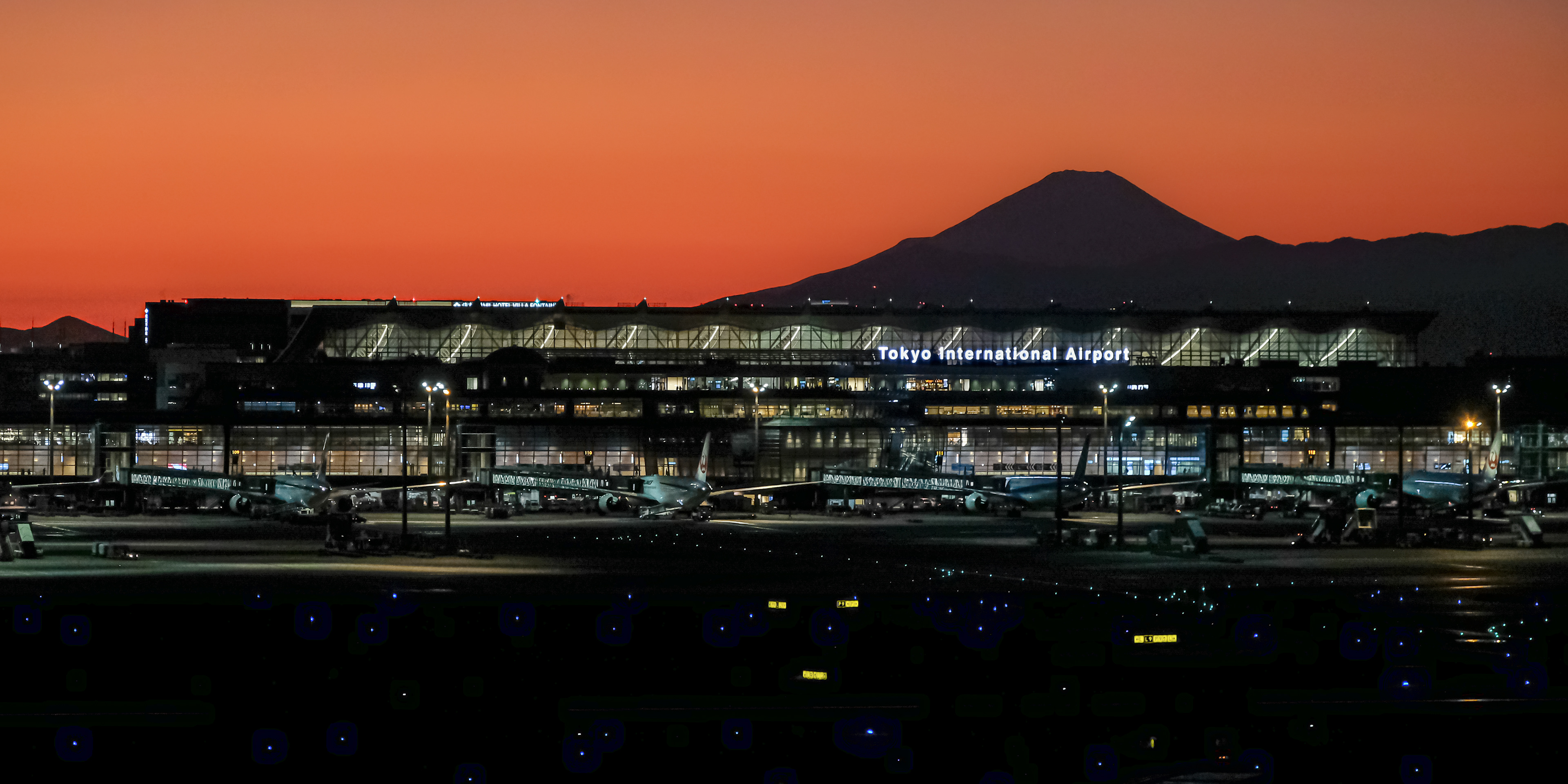 Mount Fuji and Haneda Airport