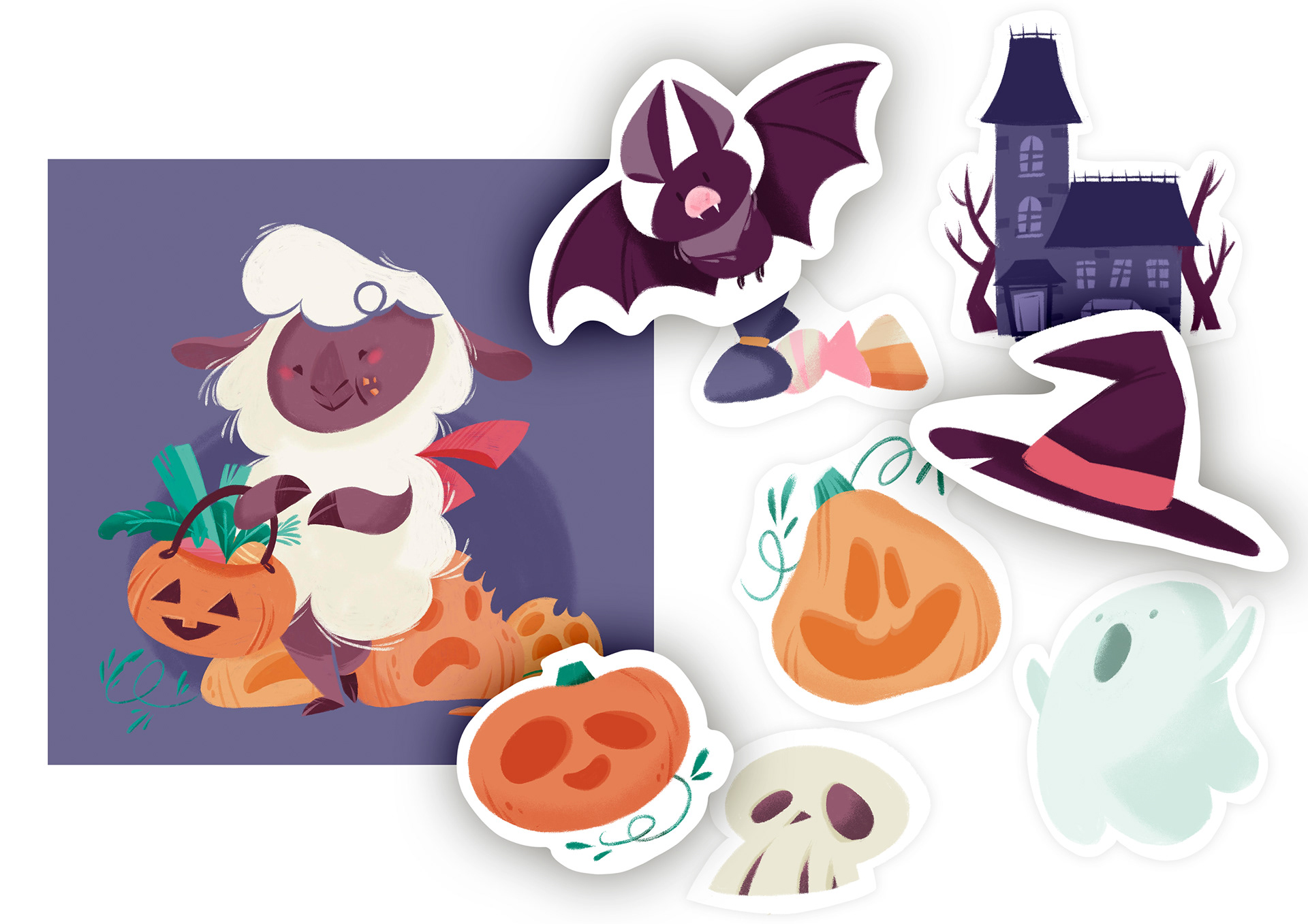 Halloween Stikers • Studio Fuffa