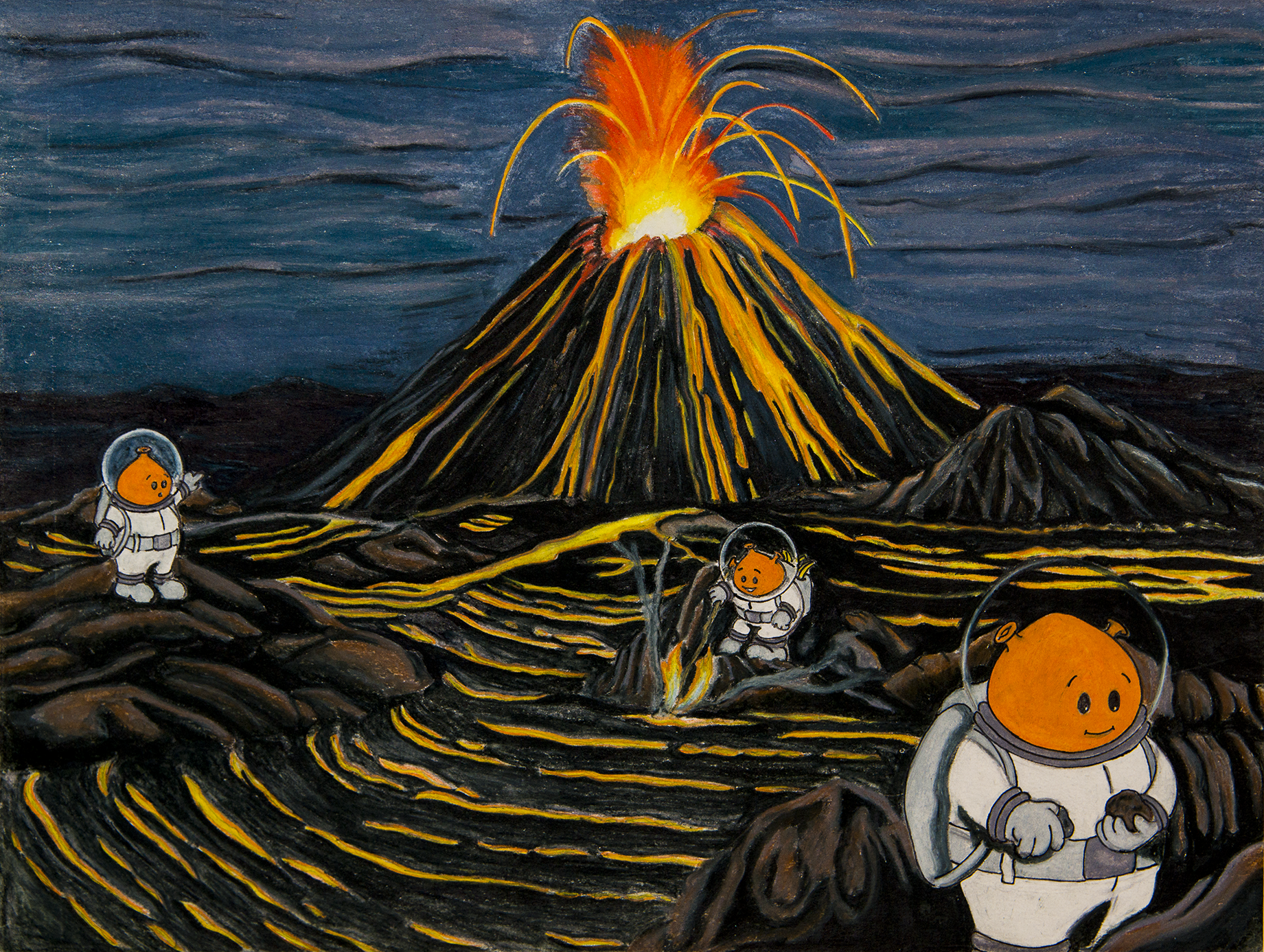 And the planet appears to hav volcanic activity as well!