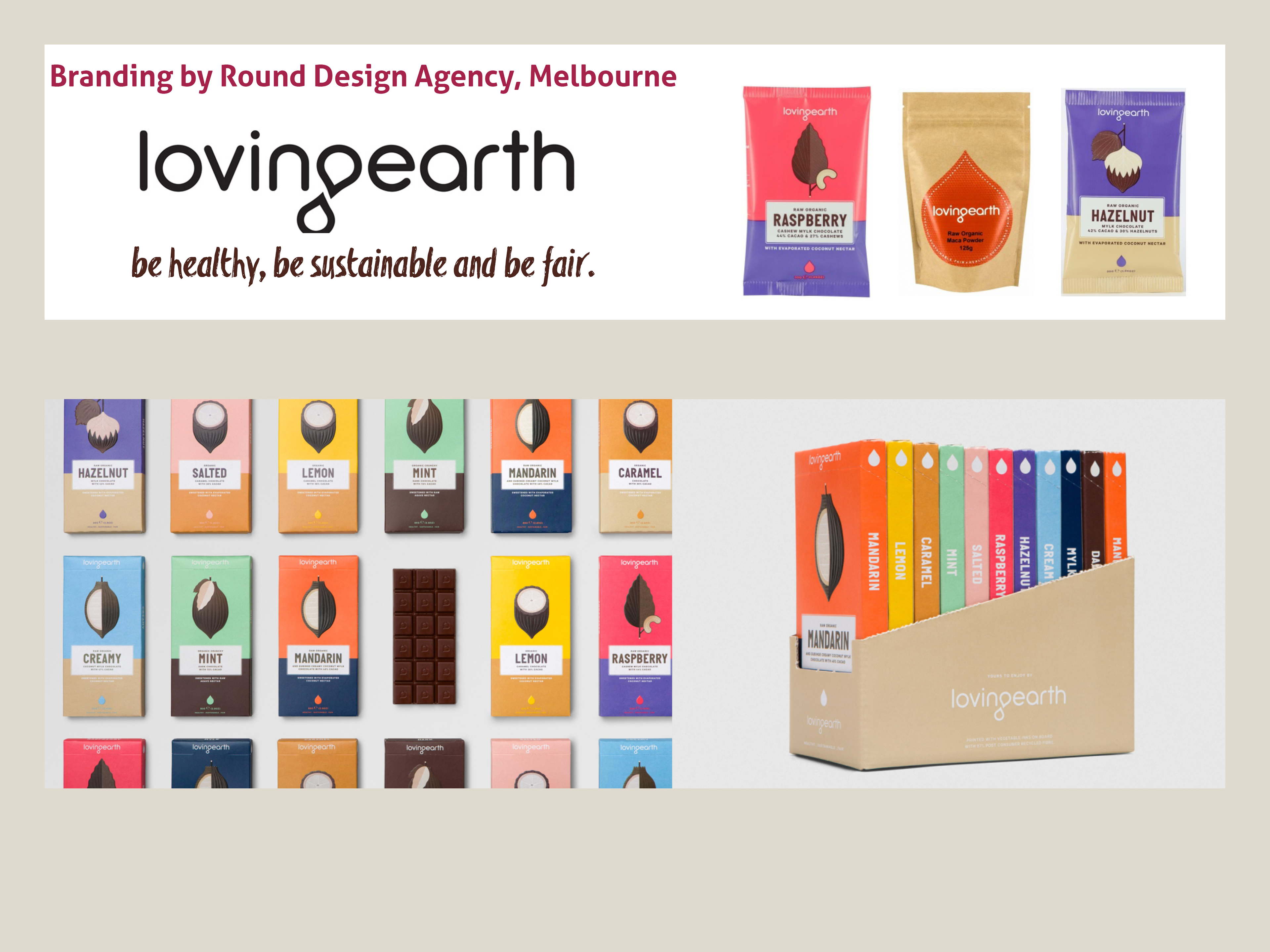 Chocolate brand featuring minimalistic design, by Anderssen Creative. 