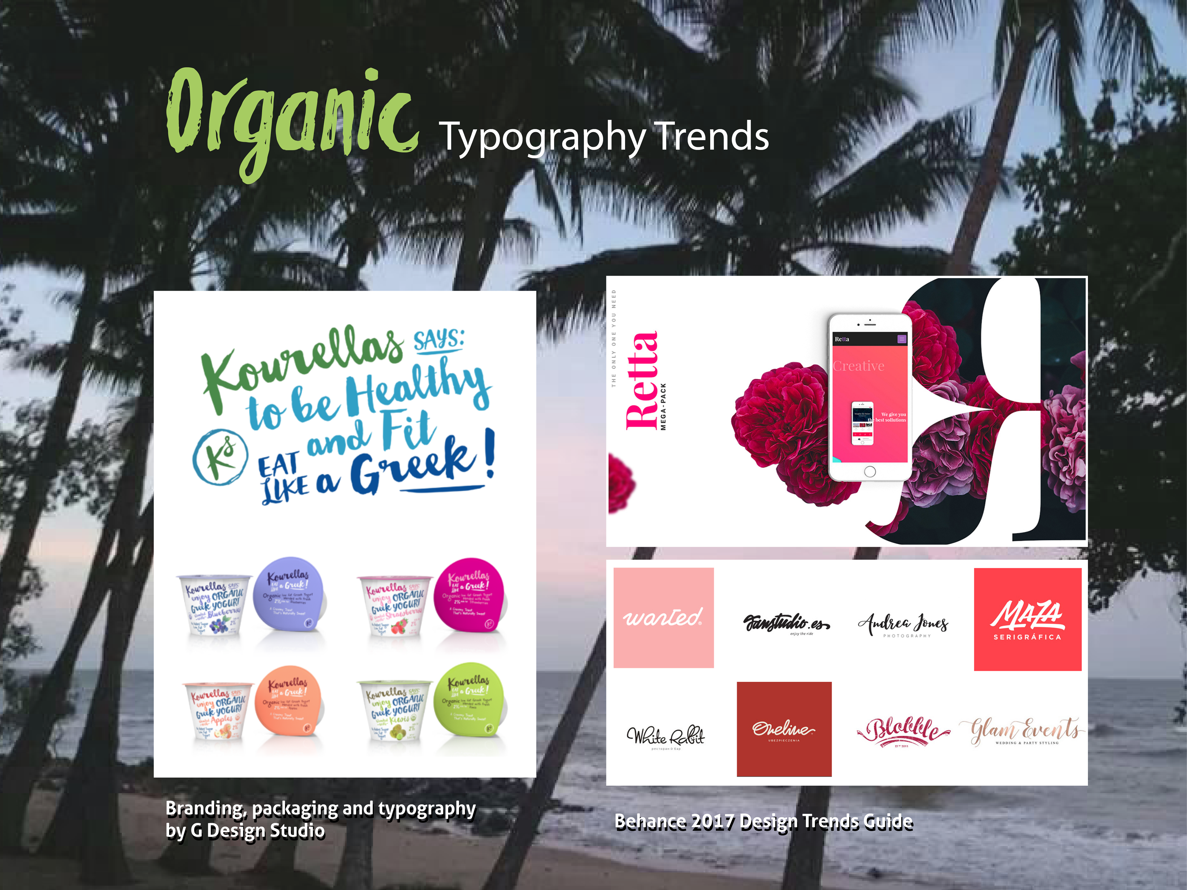 Products featuring typography / fonts that look hand written, by Anderssen Creative.