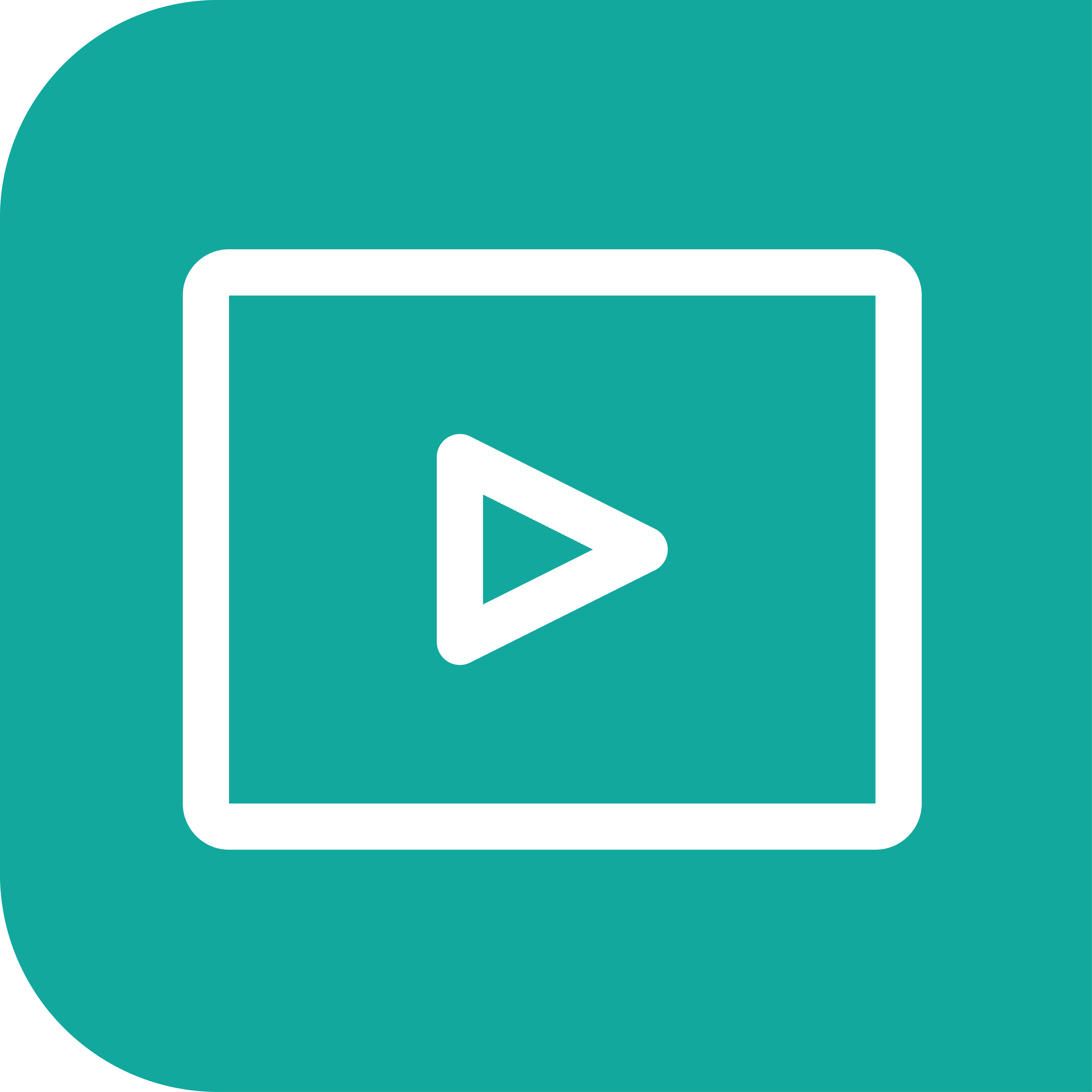 Icon of a video play button, representing support with video production by Anderssen Creative.