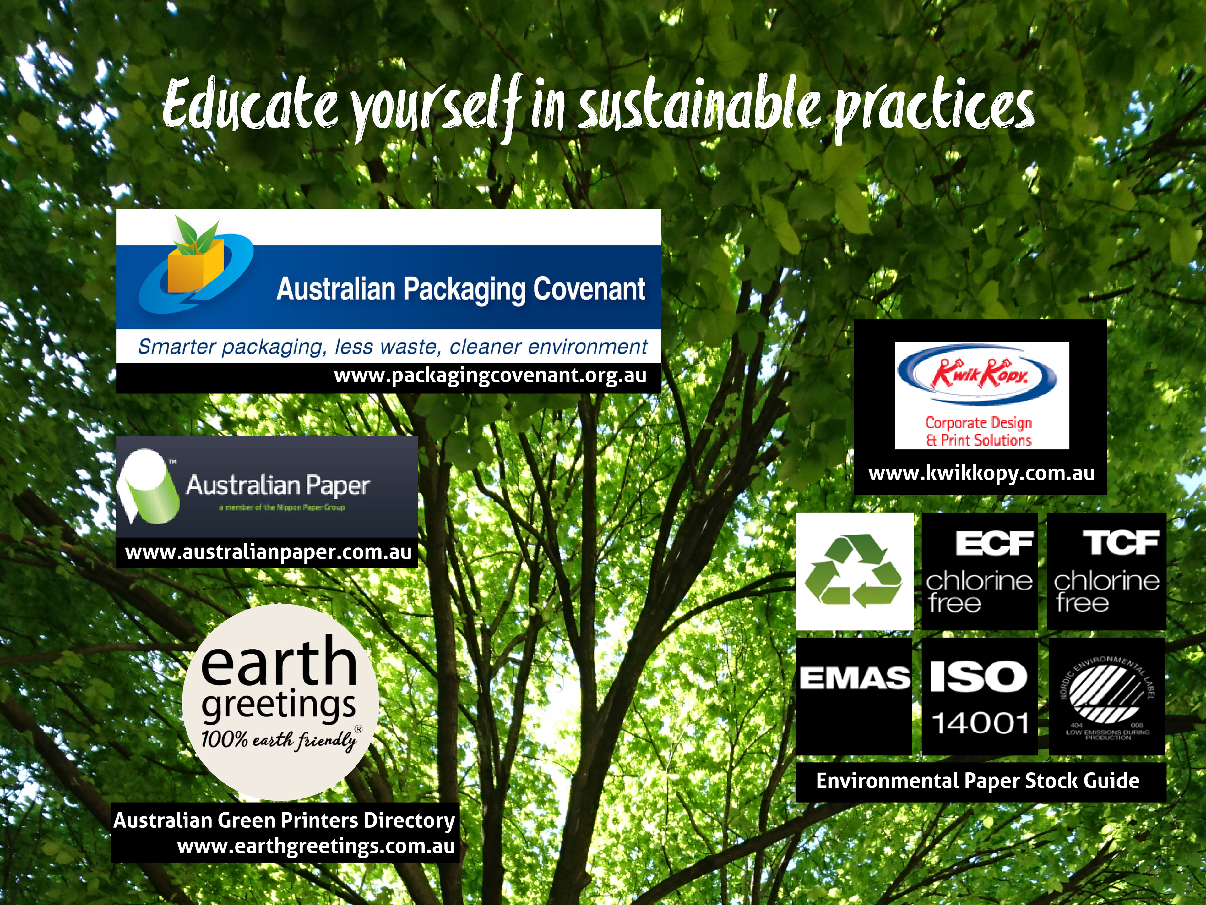 Paper companies that support sustainable practices, by Anderssen Creative. 