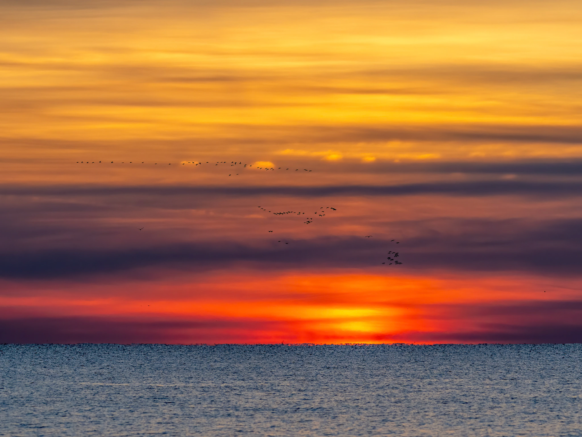 colorful sunrise at Whiskey Beach