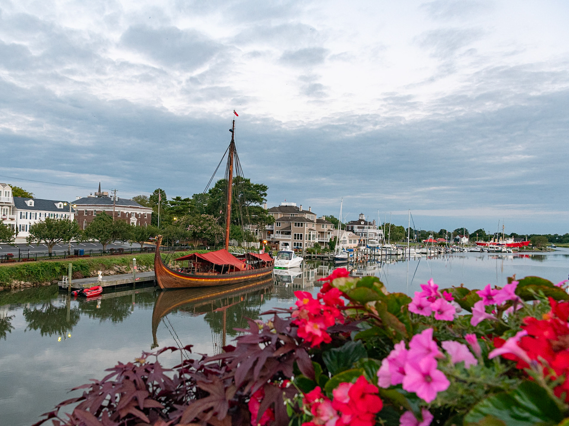 Viking ship in Lewes Canal