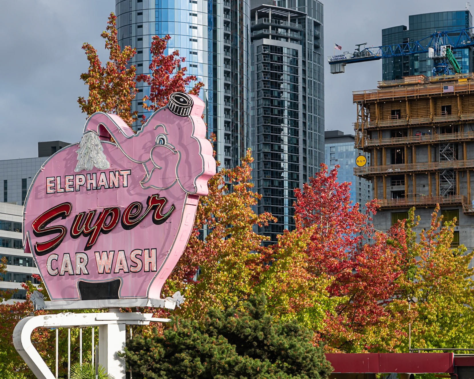 Pink elephant carwash