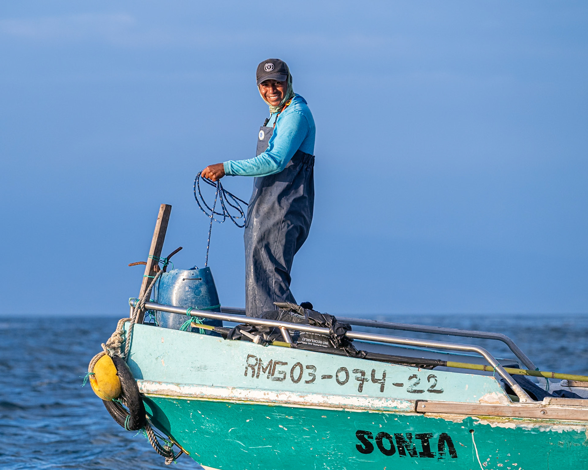 Galápagos fisherman