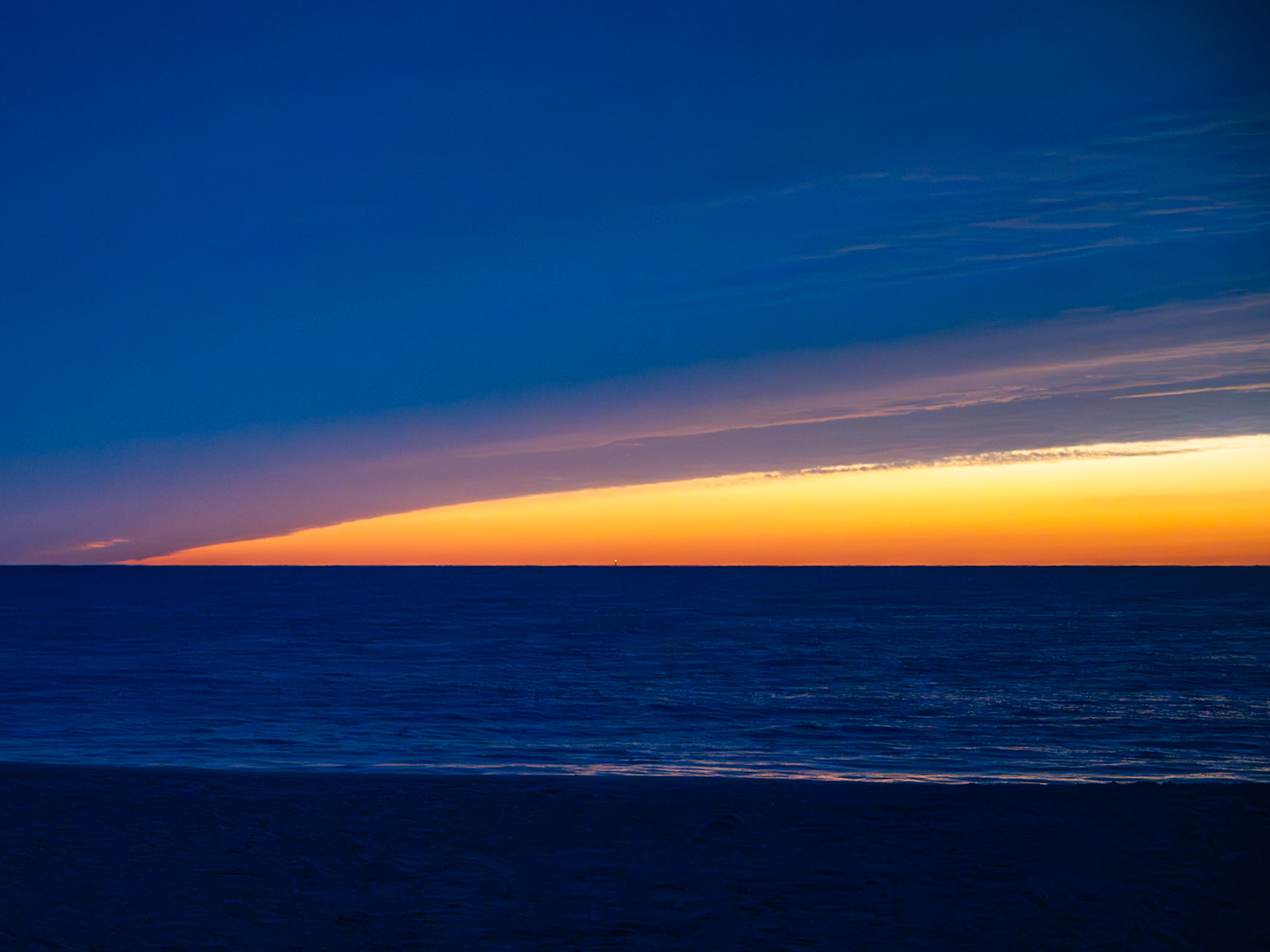 Orange sky slice
