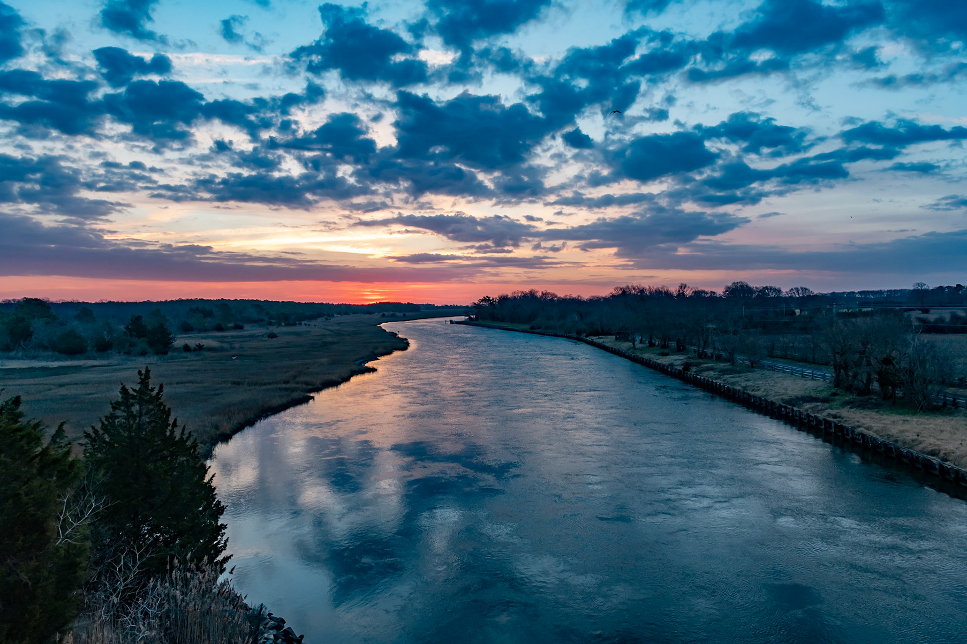sunrise at the canal