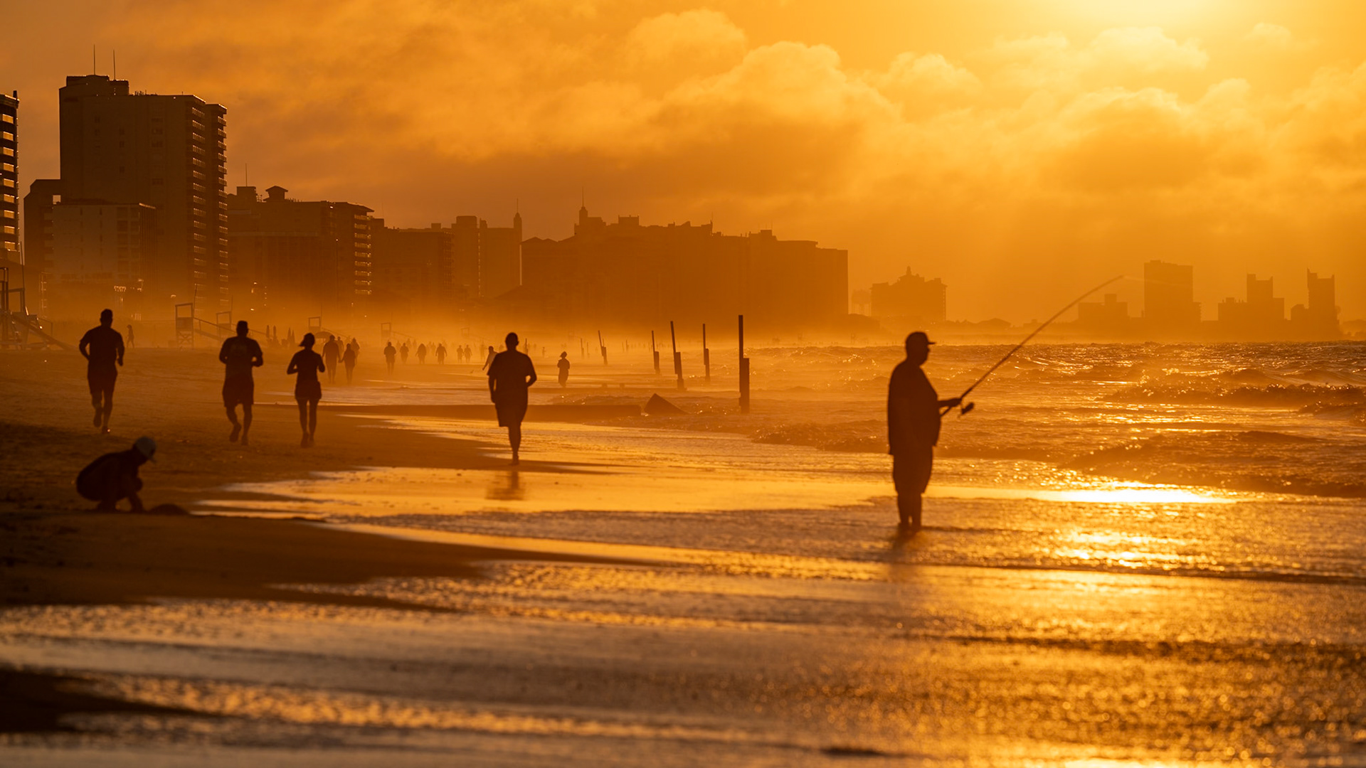 Warm sunrise