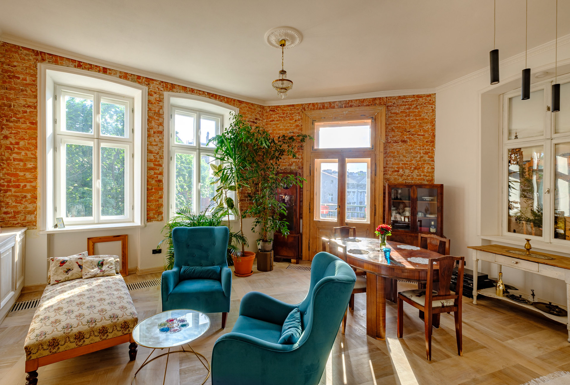 Interior of apartment on Mostowa street in Cracow old jewish compartment, Poland.
