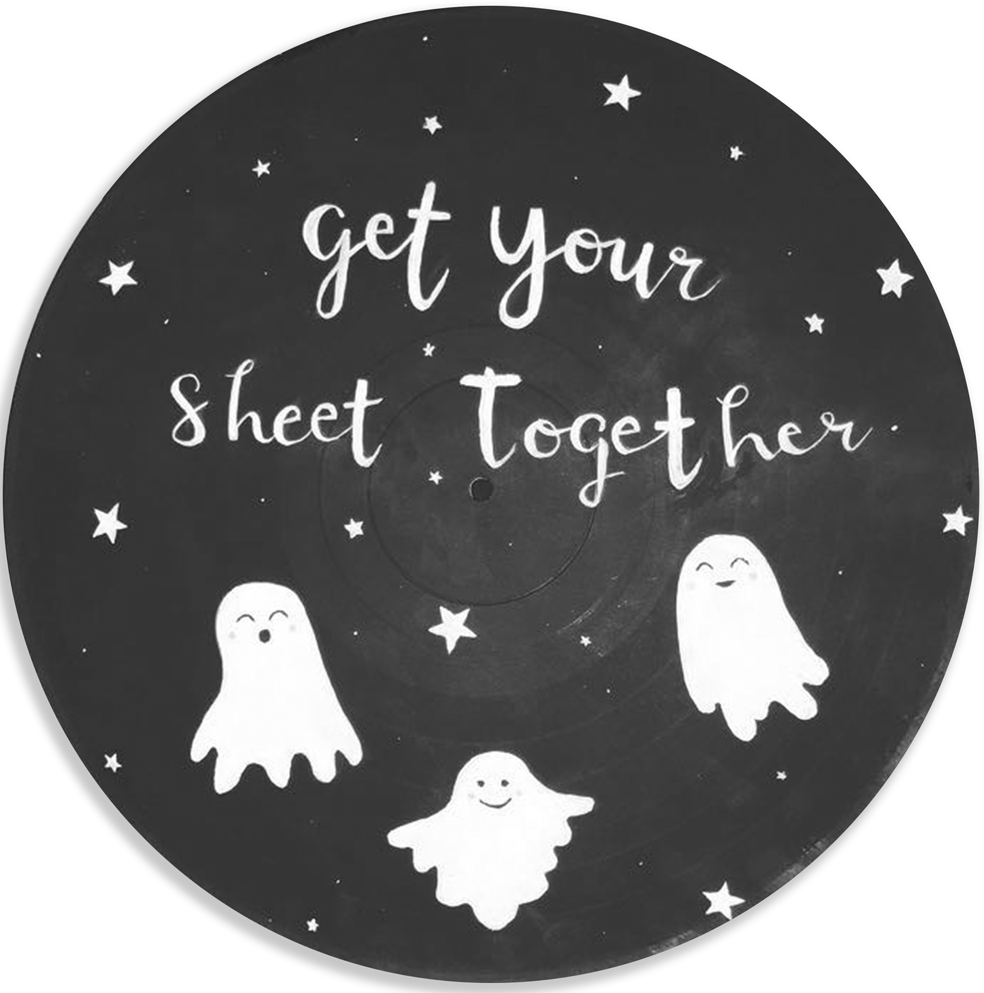 Ghoul-d advice. Acrylic on Vinyl. 2020.