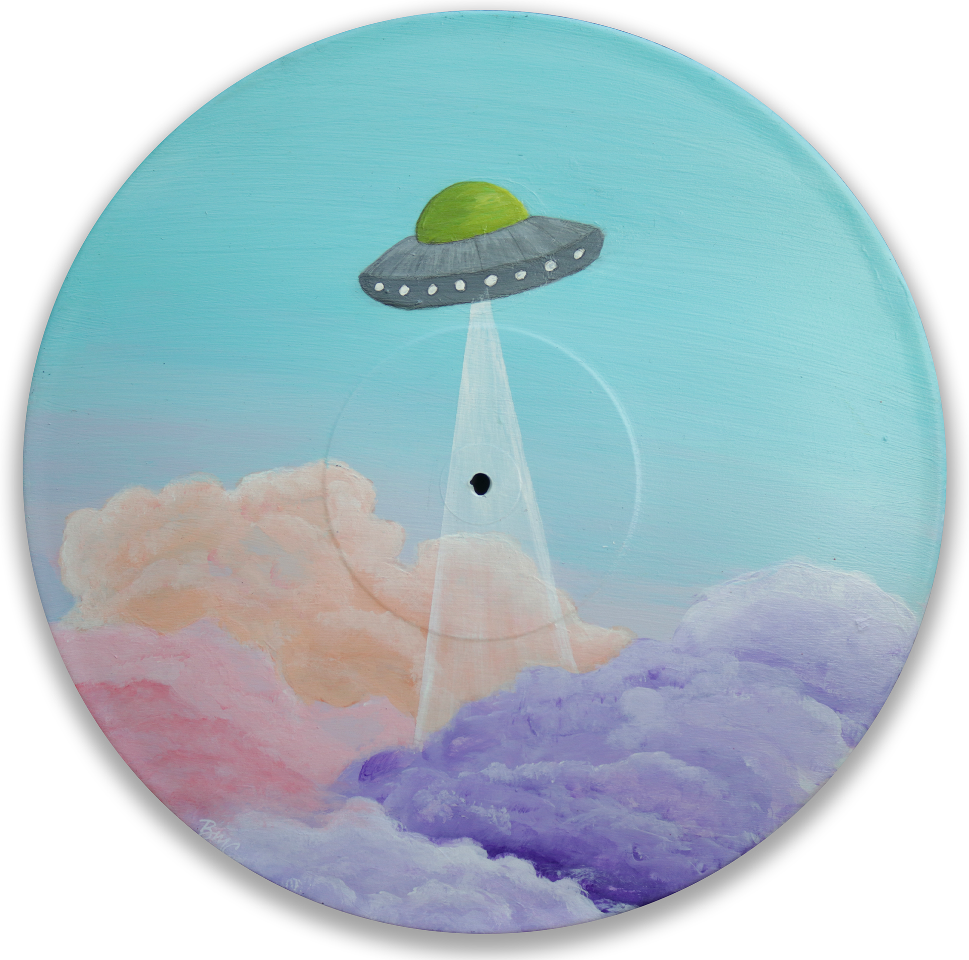Upwards & Onwards. Acrylic on Vinyl.